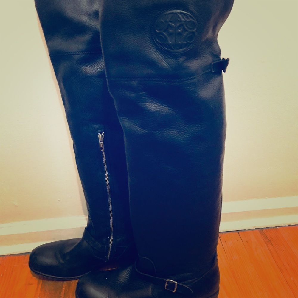 Frye Over the Knee Black Boots